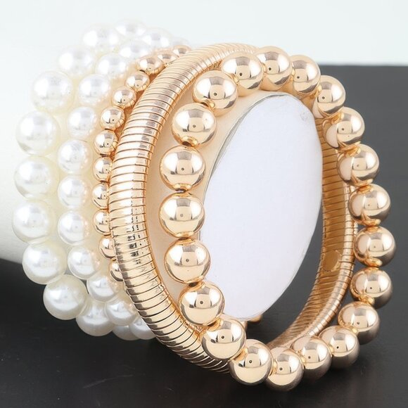 Multi Pearl Beaded Bracelet - Picture 1 of 3